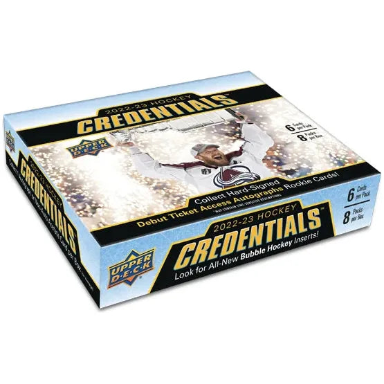 Accréditations Upper Deck 2022-23 Hockey Hobby Box