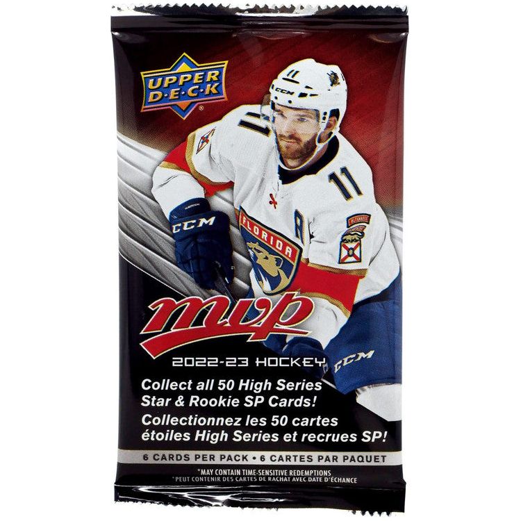 Pack de vente au détail de hockey Upper Deck MVP 2022-23