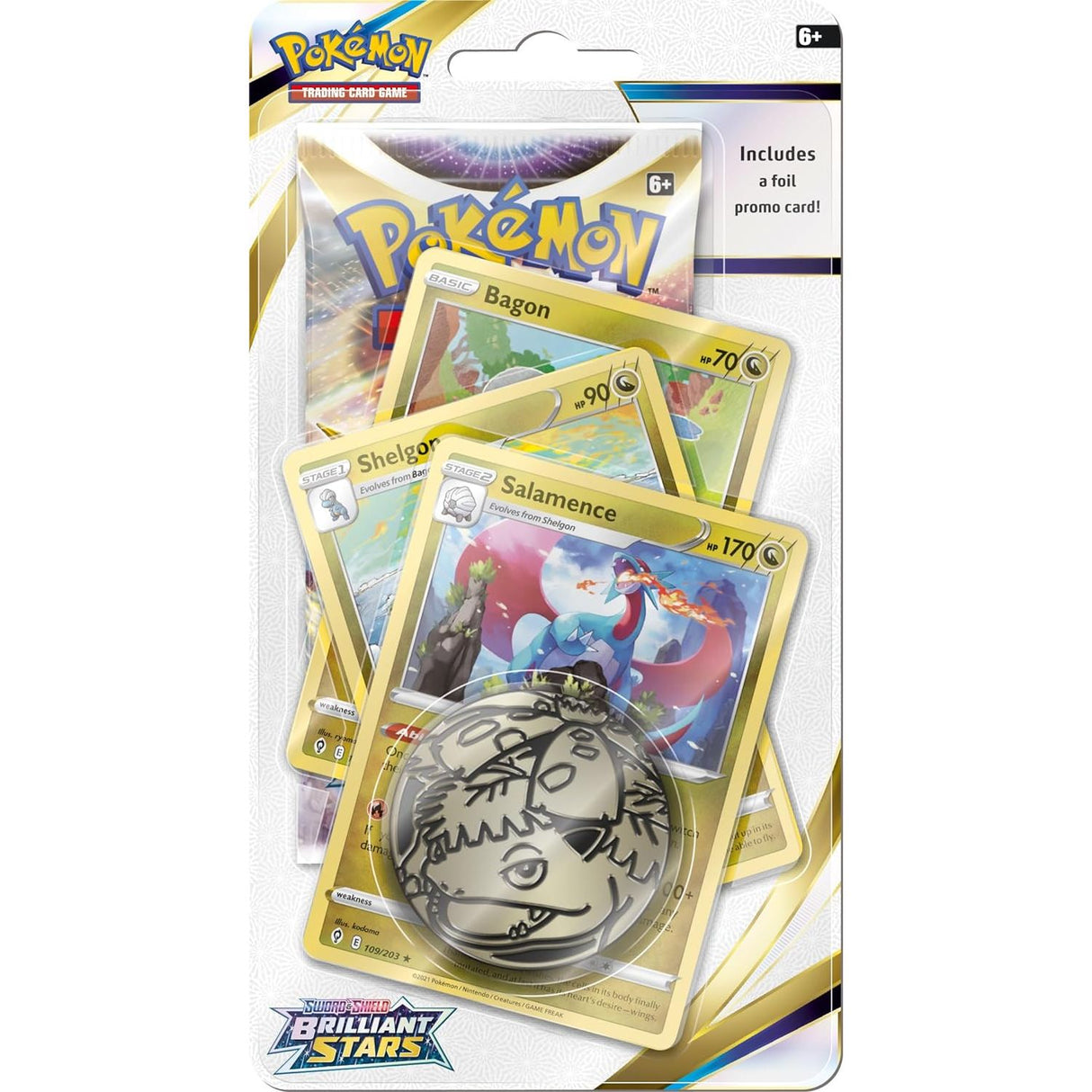 Pokémon TCG: Sword & Shield Brilliant Stars Checklane Blister Booster Pack