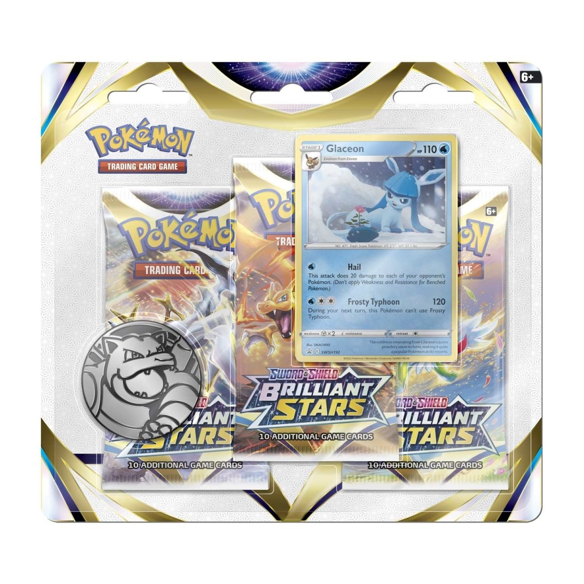 Pokémon TCG: Sword & Shield-Brilliant Stars 3 Booster Packs