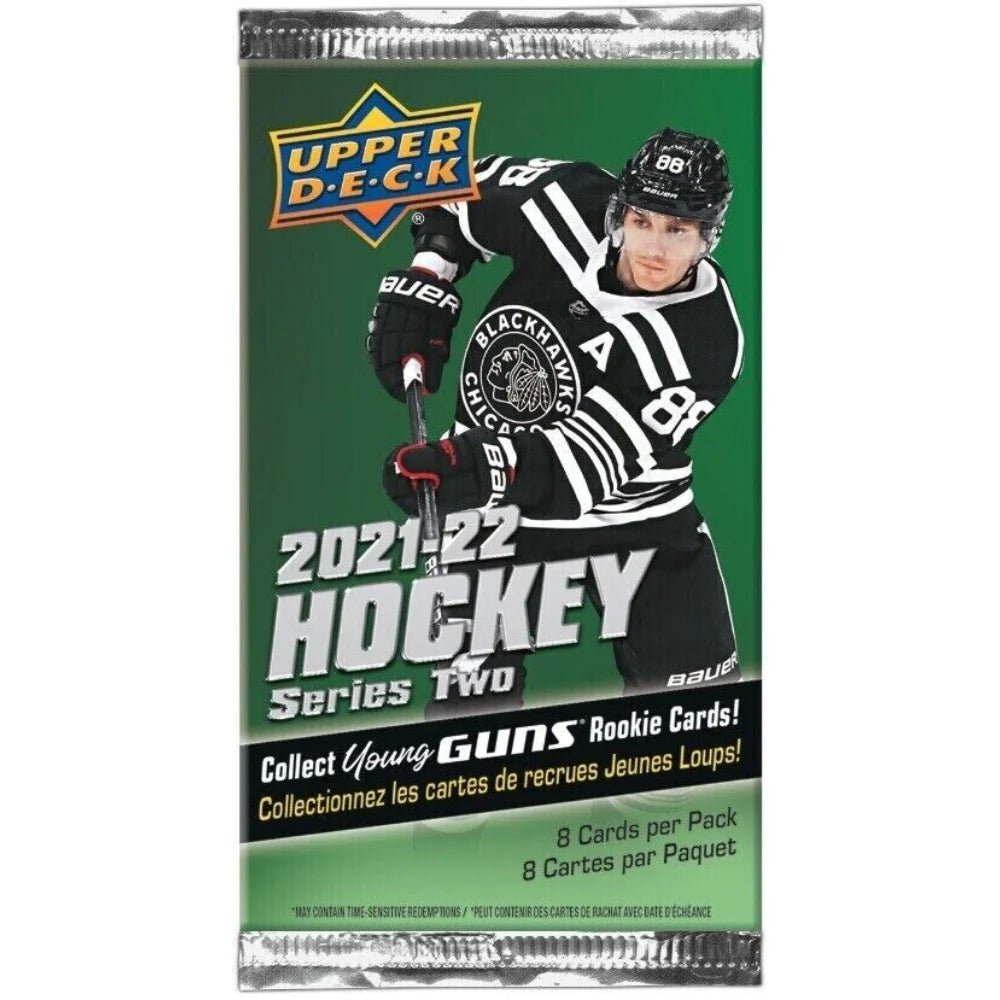 Pack de vente au détail de hockey Upper Deck série 2 2021-22