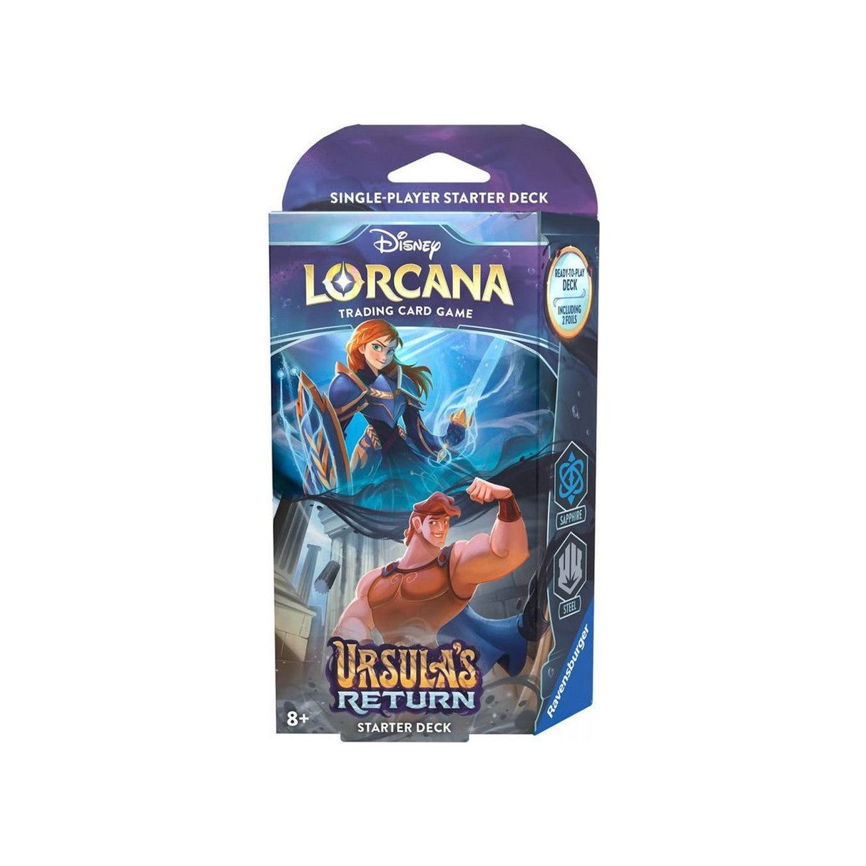 Disney Lorcana TCG : Le retour d'Ursula (Sapphire & Steel) – Deck de démarrage