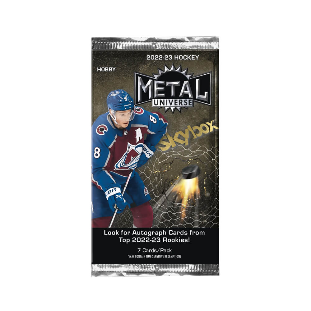 Pack de hockey pour passe-temps Upper Deck Skybox Metal Universe 2022-23