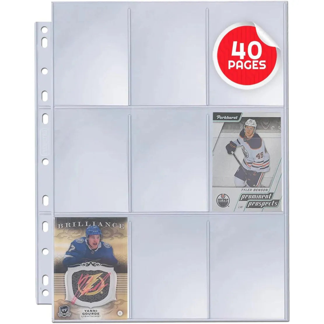 Evoretro Standard Size Cards (40) - 9 Pocket Pages