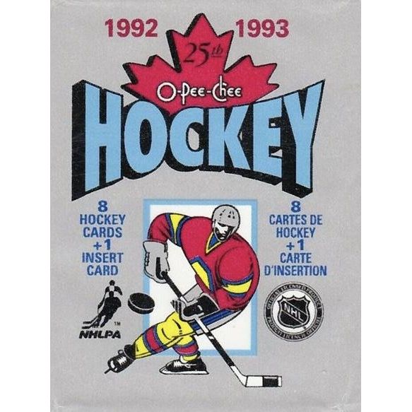 Ensemble de hockey pour passe-temps Upper Deck O-Pee-Chee 1992-93