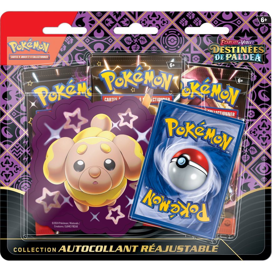 Pokémon TCG : Collection d'autocollants techniques Scarlet & Violet-Paldean Fates (français)