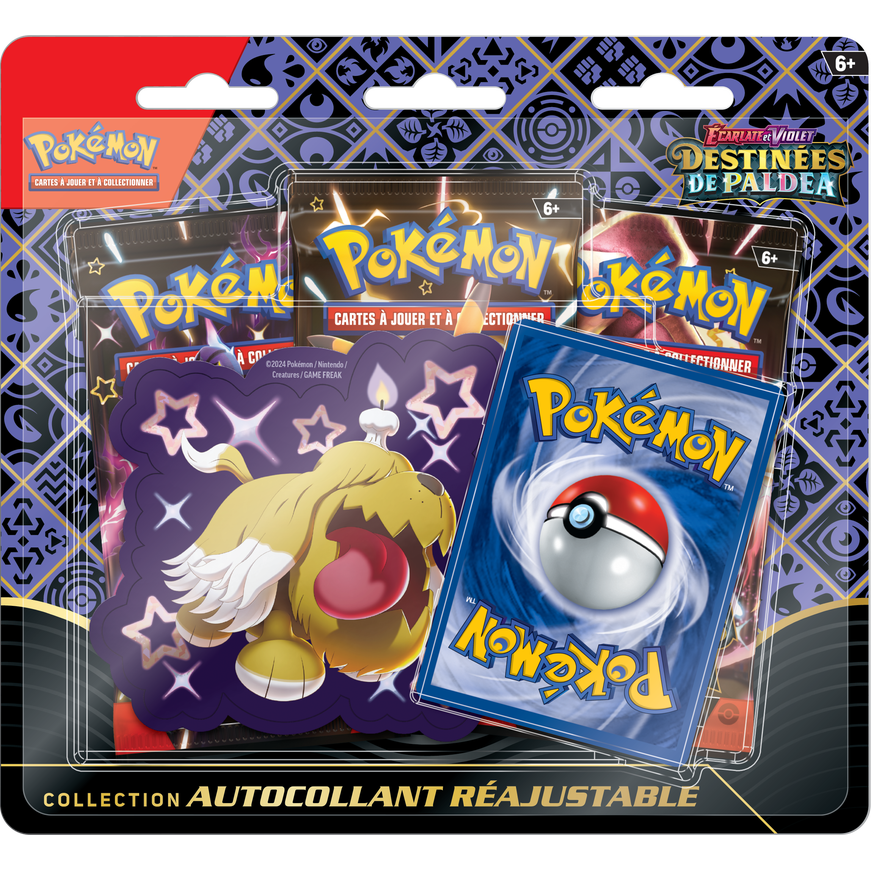 Pokémon TCG : Collection d'autocollants techniques Scarlet & Violet-Paldean Fates (français)