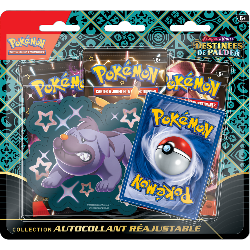 Pokémon TCG : Collection d'autocollants techniques Scarlet & Violet-Paldean Fates (français)