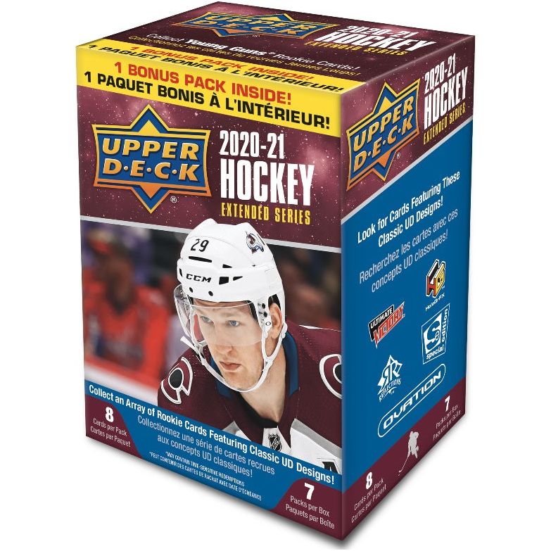 Coffret de hockey Blaster Upper Deck Extended Series 2020-21