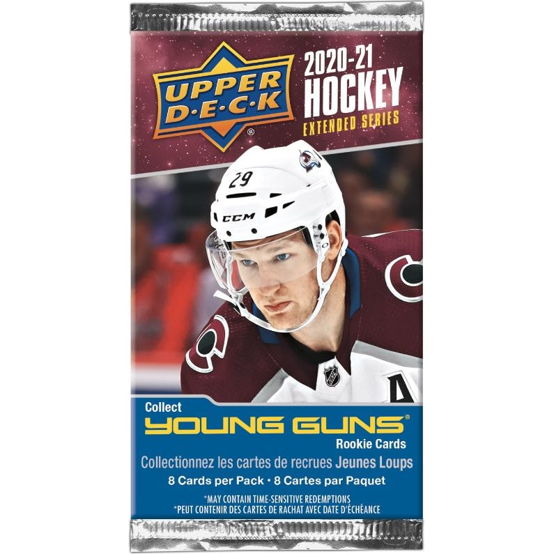 Pack de vente au détail de hockey Upper Deck Extended Series 2020-21