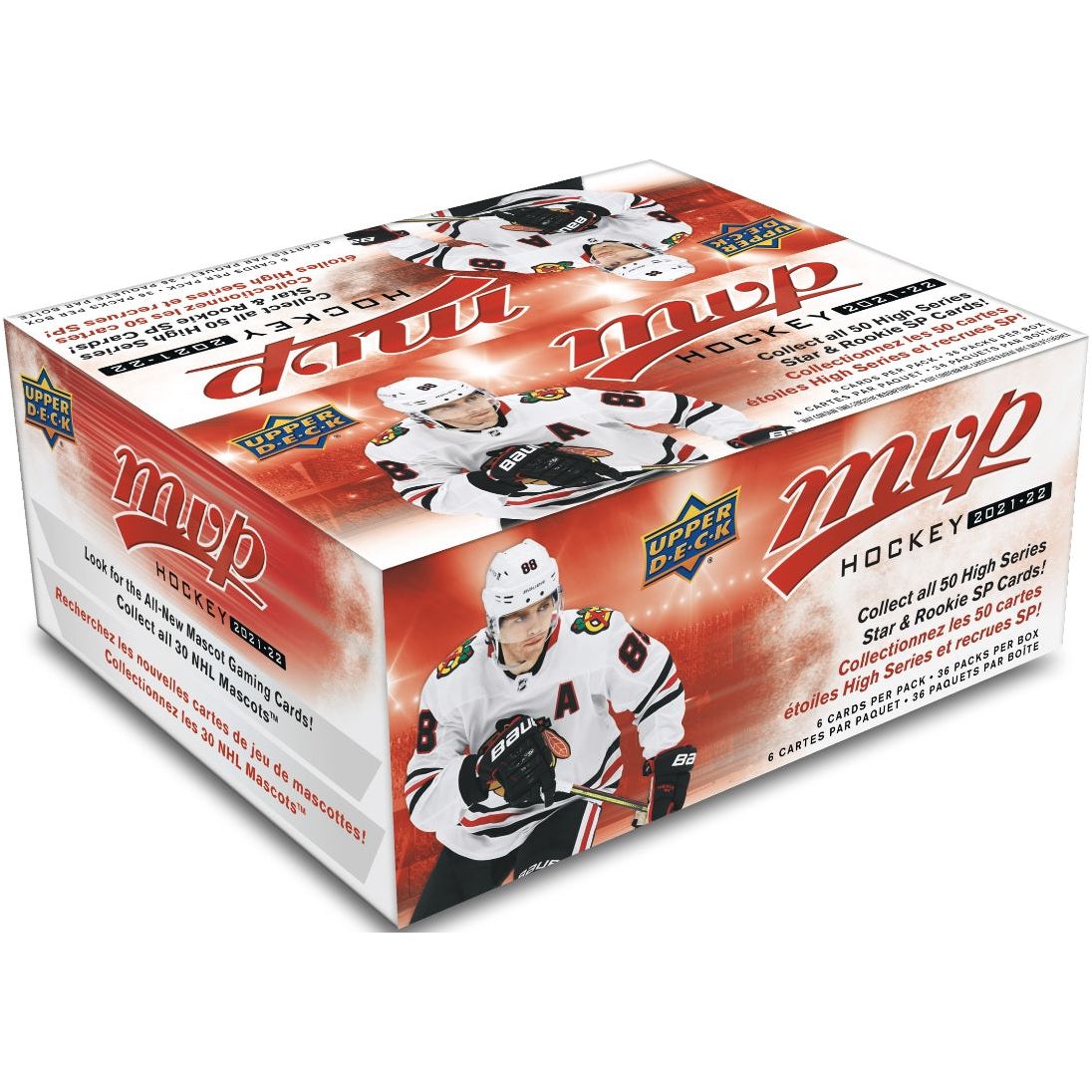 Coffret de vente au détail de hockey Upper Deck MVP 2021-22