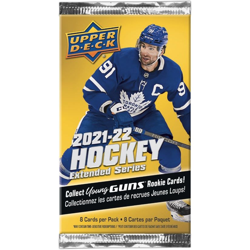 Pack de hockey étendu Upper Deck 2021-22 au détail