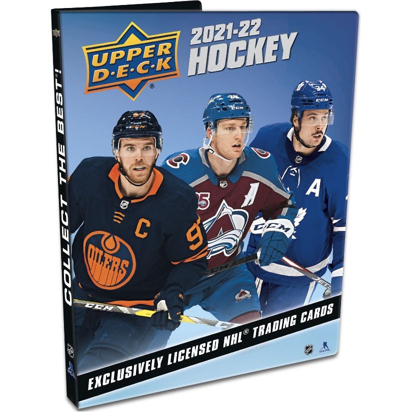 Classeur pour kit de démarrage de hockey Upper Deck série 1 2021-22