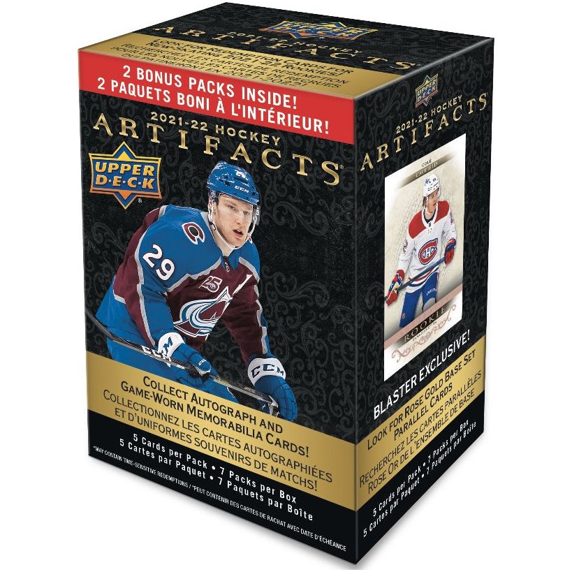 Coffret de blaster de hockey Upper Deck Artifacts 2021-22