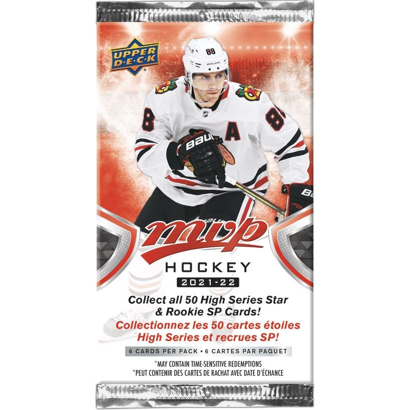 Pack de hockey Upper Deck MVP 2021-22 au détail