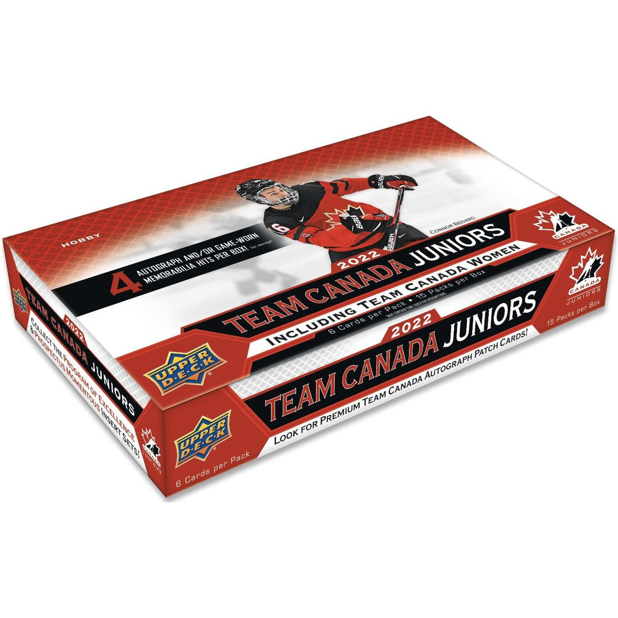 Coffret de loisirs de hockey junior Upper Deck 2022 de l'équipe canadienne