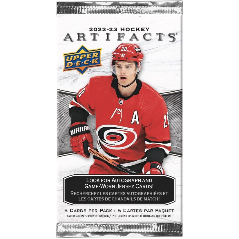 Pack de vente au détail de hockey Upper Deck Artifacts 2022-23