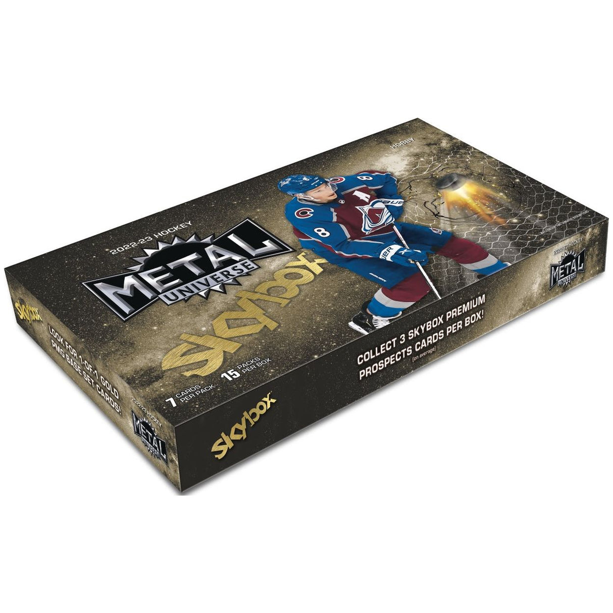 Boîte de loisirs de hockey Upper Deck Skybox Metal Universe 2022-23