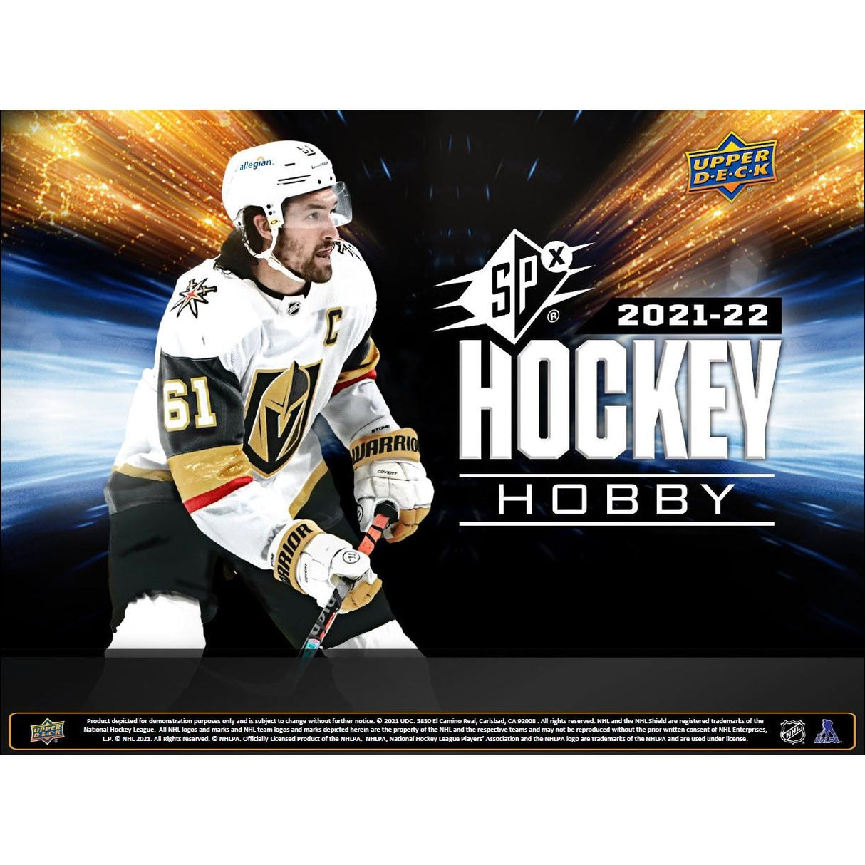 Coffret de hockey pour passe-temps Upper Deck SPX 2021-22