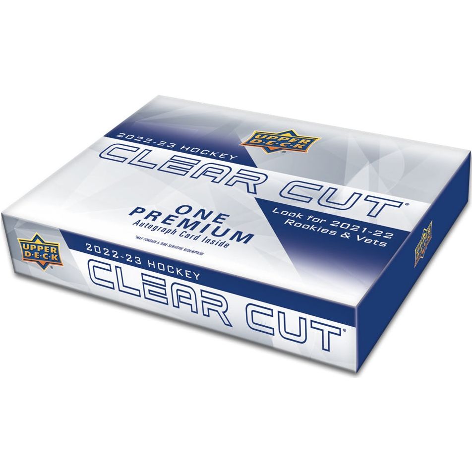 Coffret de hockey Upper Deck Clear Cut 2021-22 et 2022-23