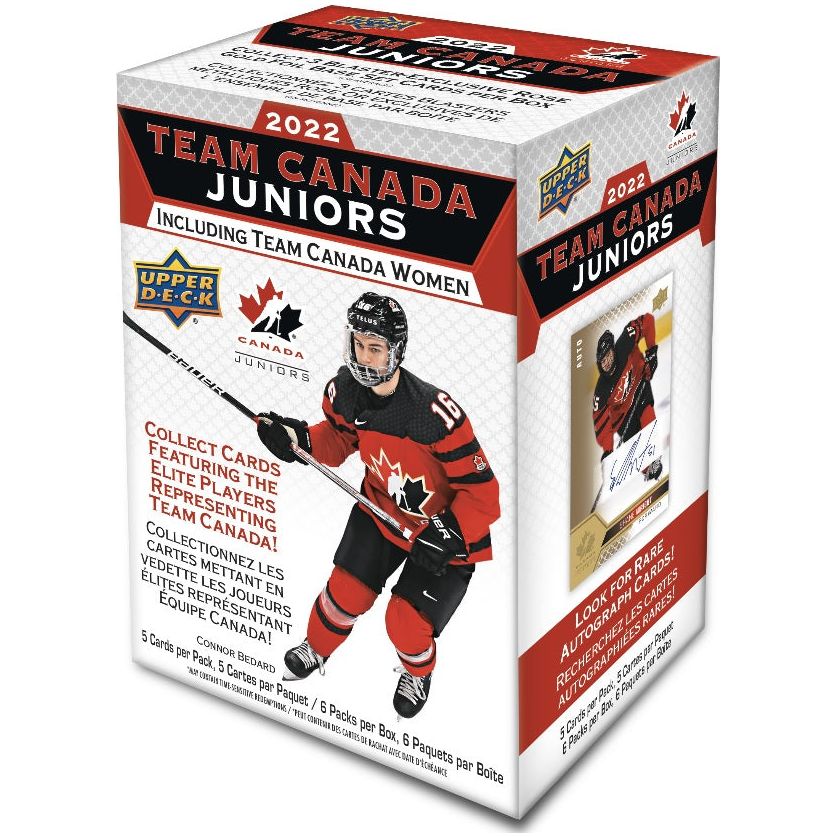 Coffret de hockey junior Upper Deck 2022 de l'équipe canadienne