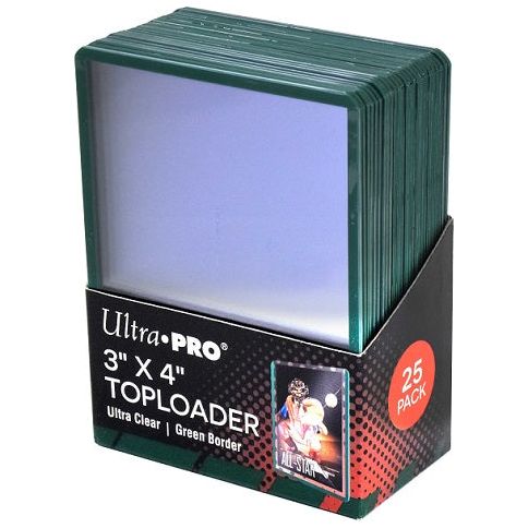 Ultra Pro Topload 3x4 Border Green 25ct - Toploader