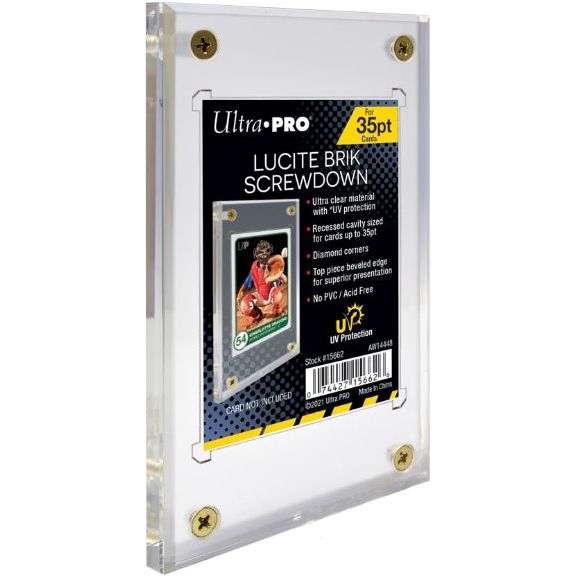 Ultra Pro Screwdown Lucite Brik Uv 35pt - One Touch Closure