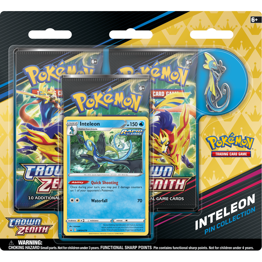 Pokémon TCG: Crown Zenith Pin Collection 3 Booster Pack