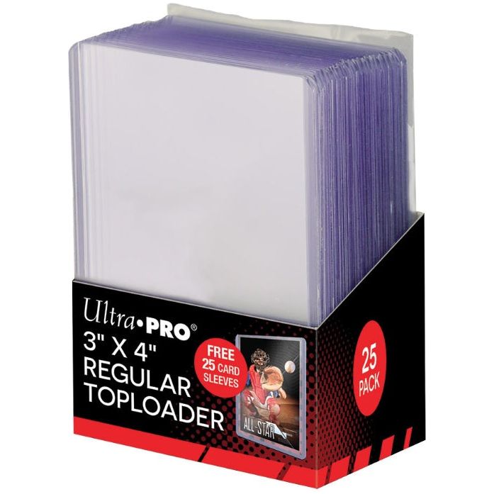 Pochettes Ultra Pro Topload 3x4 Regular + 25 cartons - Toploader