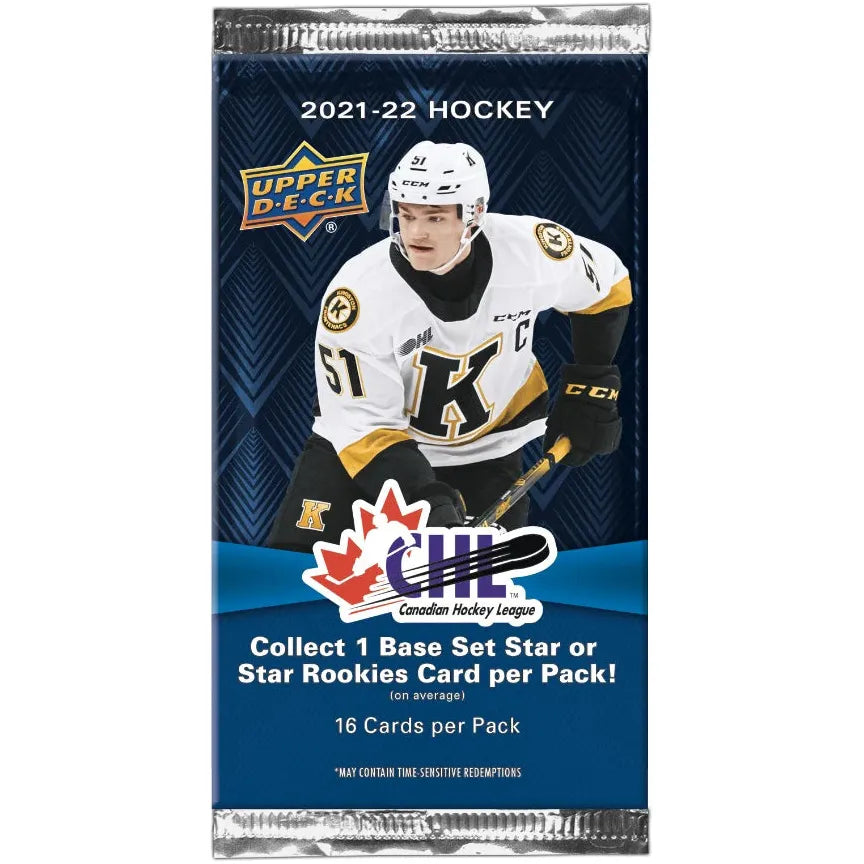 Pack de hockey pour passe-temps Upper Deck CHL 2021-22