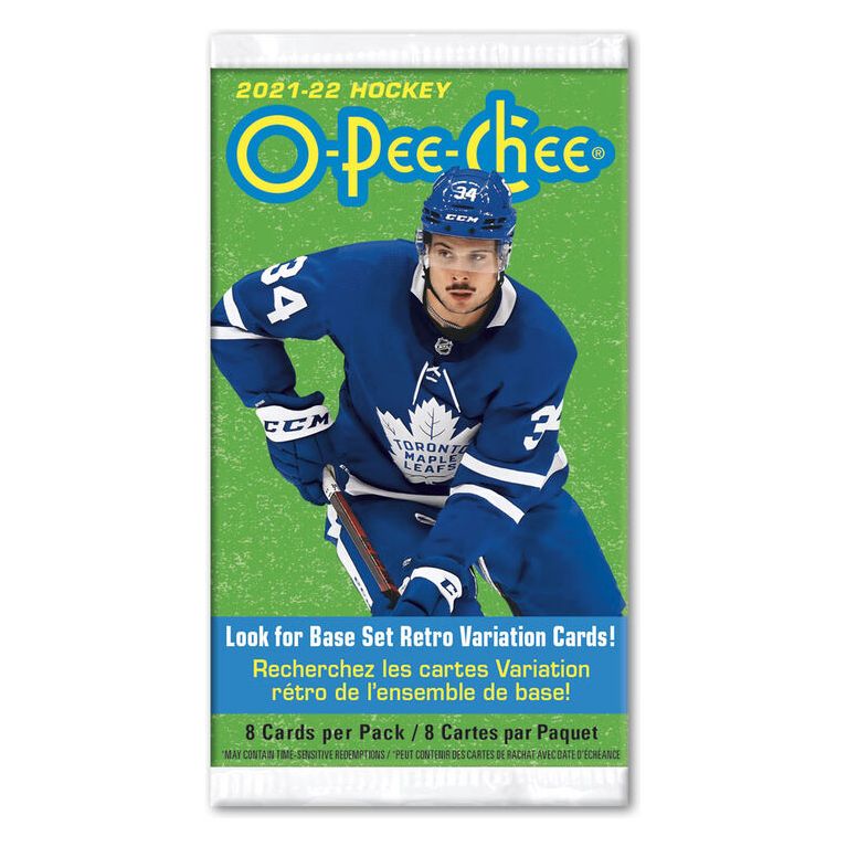 Pack de vente au détail de hockey Upper Deck O-Pee-Chee 2021-22
