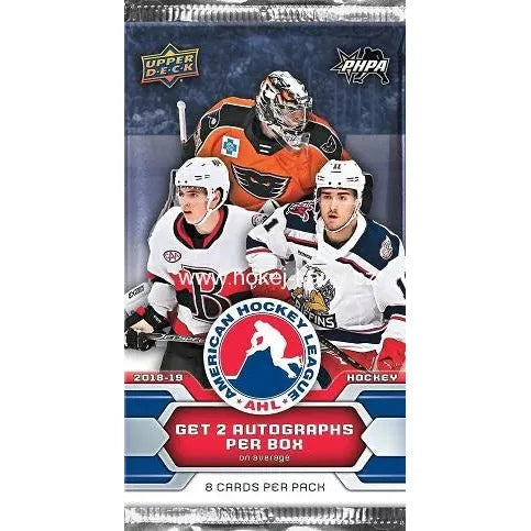 Pack de hockey pour passe-temps Upper Deck AHL 2018-19