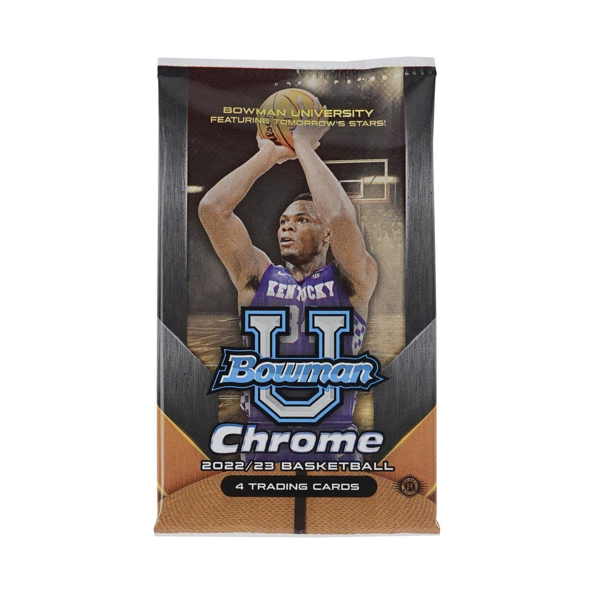 Ballon de basket Chrome de l'Université Bowman 2022-23 - Pack passe-temps