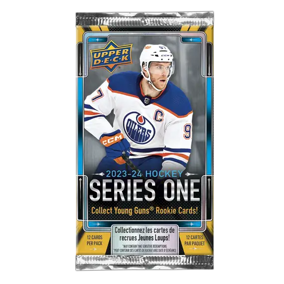 Boîte d'alimentation par gravité pour hockey Upper Deck série 1 2023-24