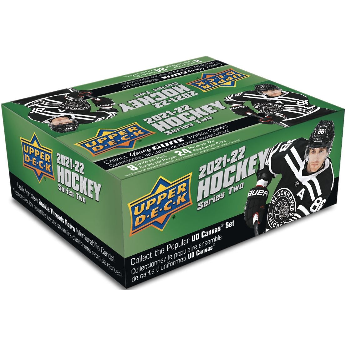 Coffret de vente au détail de hockey Upper Deck série 2 2021-22