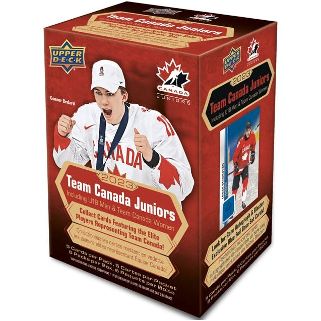 Coffret de hockey junior Upper Deck 2023 de l'équipe canadienne