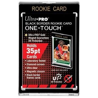 Ultra Pro One Touch 35pt Rookie Black Border - One Touch Magnetic Closure