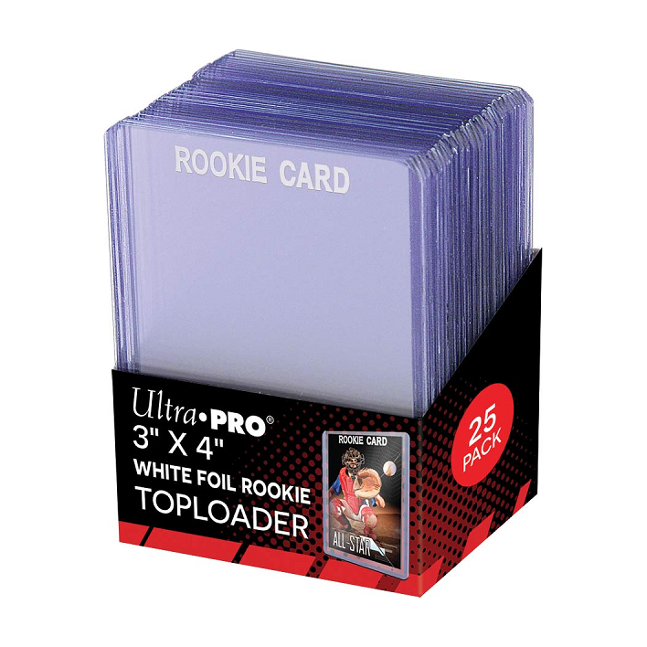 Ultra Pro Topload 3x4 Rookie Blanc 25ct - Toploader