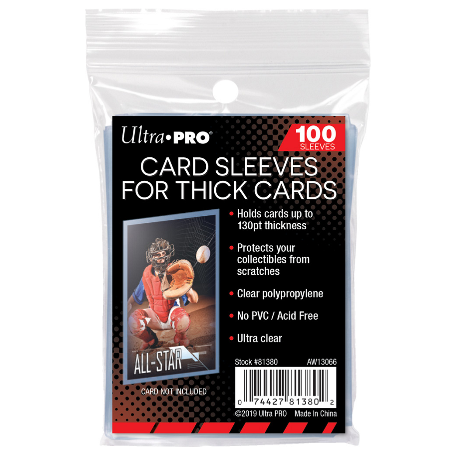 Ultra Pro Sleeves Card Thick 130pt 100ct - Sleeves