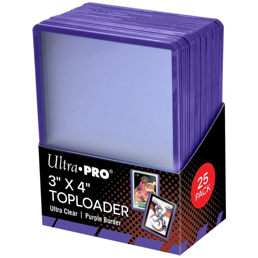 Ultra Pro Topload 3x4 Border Prpl 25c - Toploader